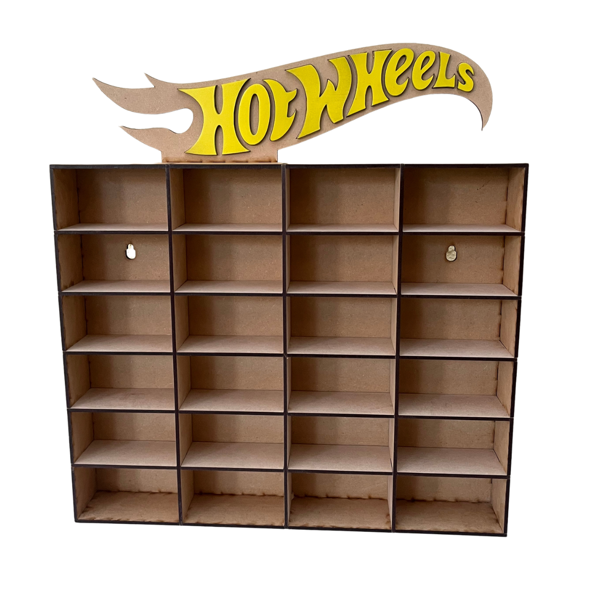 Repisa Organizadora 24 Autos Hot Wheels - Semi Pintado