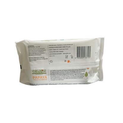 Toallitas Húmedas Aiwibi 84u Papaya con Agua de Manantial
