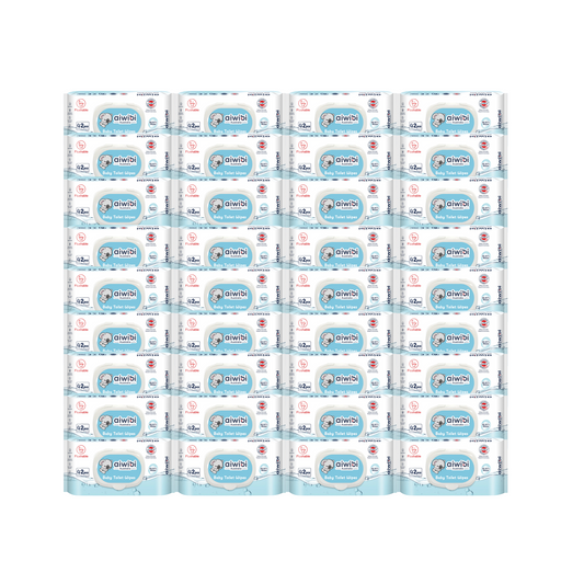Caja 36 paquetes Toallitas Húmedas Aiwibi  Biodegradables .