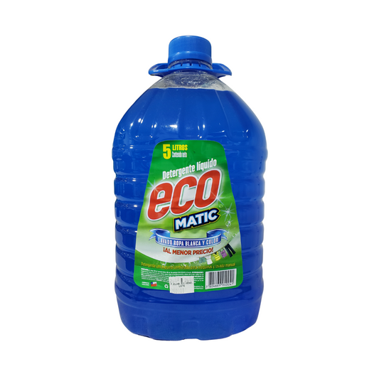 Ecomatic economico 5L Limpieza Imbatible y Ahorro para tu Ropa Blanca y de Color
