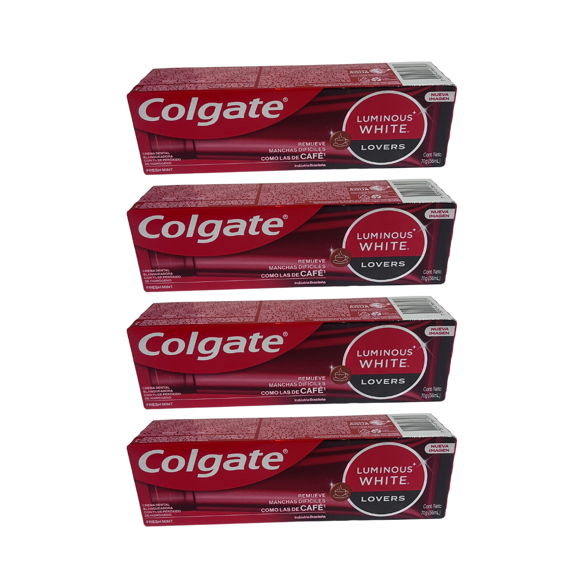 Pasta Dental Colgate Luminous White  Lovers  Blanquea Manchas Café 70gr