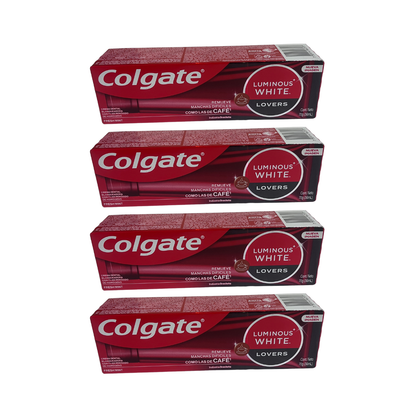 Pasta Dental Colgate Luminous White  Lovers  Blanquea Manchas Café 70gr