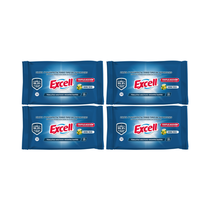 Toallitas  Multiuso Desinfectantes Excell 35 Unidades