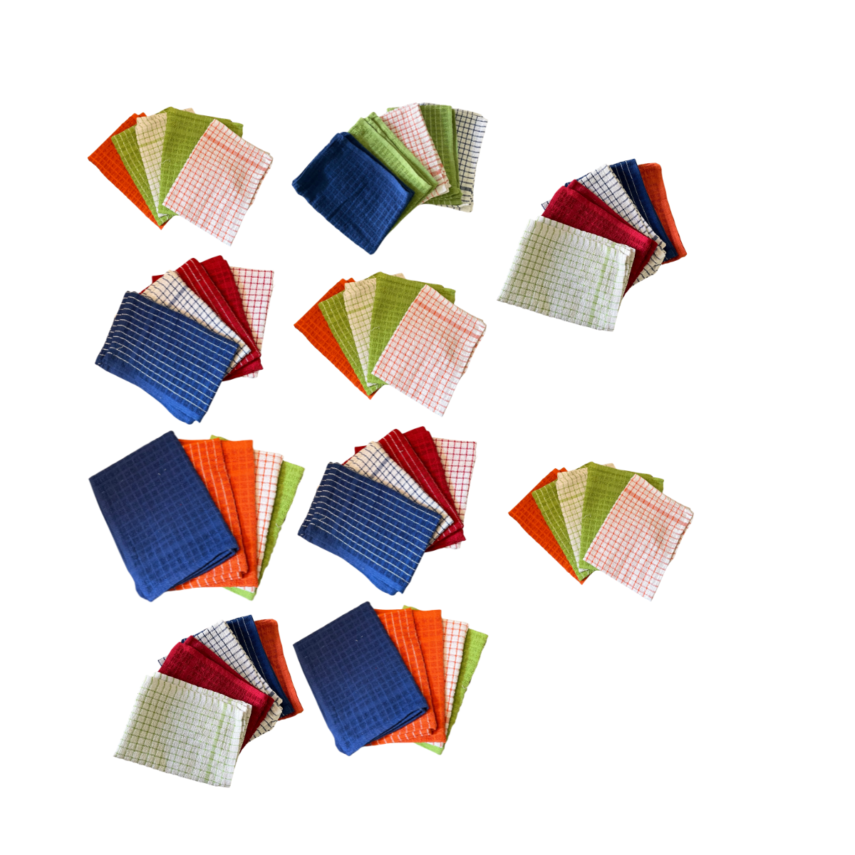 Pack 50 paños de cocina algodon indio 34x48 cm