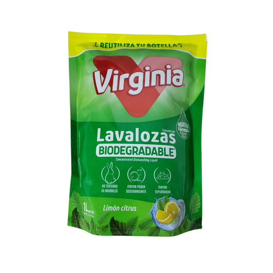 Virginia Lavalozas Biodegradable Limón Citrus 1 Lt
