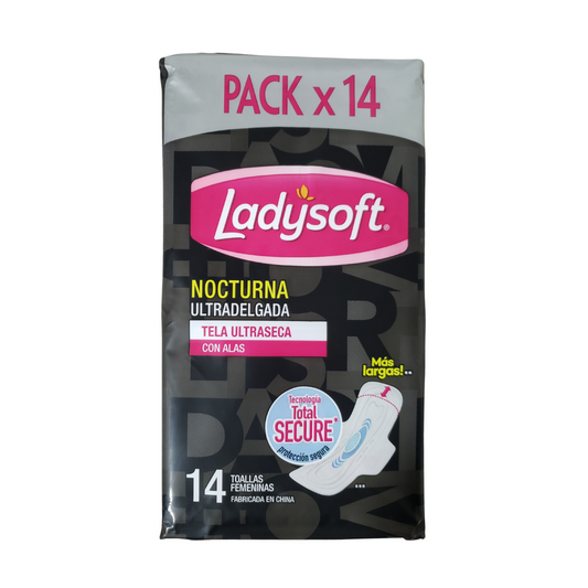 Toallitas Higienicas Desechables Ladysoft Nocturna x14