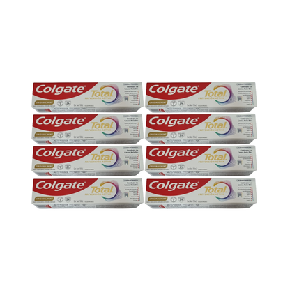 Pack  8 Colgate Total Prevención Activa Original Mint 150 ml