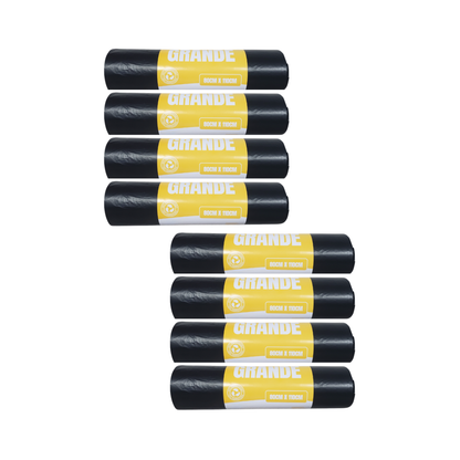 Pack 8 Rollos Bolsas de Basura Grande 80x110cm