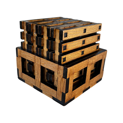 Posavasos De Madera Pallet Barnizados - Set 4 Unidades 5mm