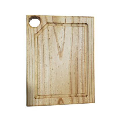 Tabla De Cocina Gourmet 30x23 Cm Con Ranura Artesanal