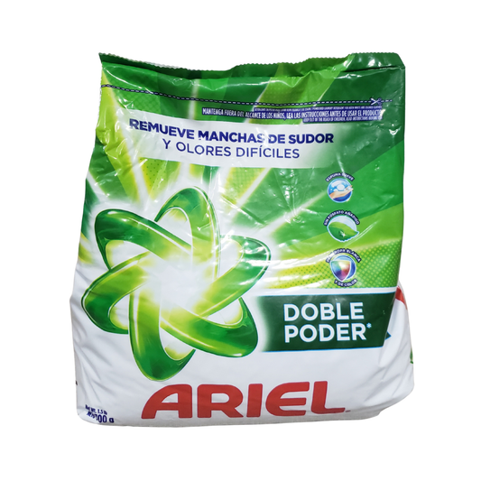 Detergente Ariel en Polvo Doble Poder 700g cu, Rinde Más