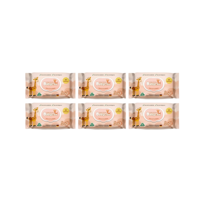 Pack 6 paquetes Toallitas Húmedas Babyclin Soft