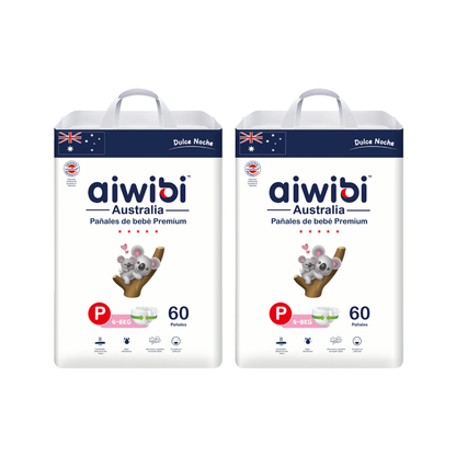 Pack 2 Pañales Aiwibi Dulce Noche Talla P