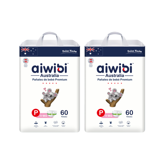 Pack 2 Pañales Aiwibi Dulce Noche Talla P