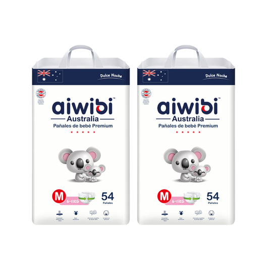 Pack 2 Pañales Aiwibi Dulce Noche Talla M