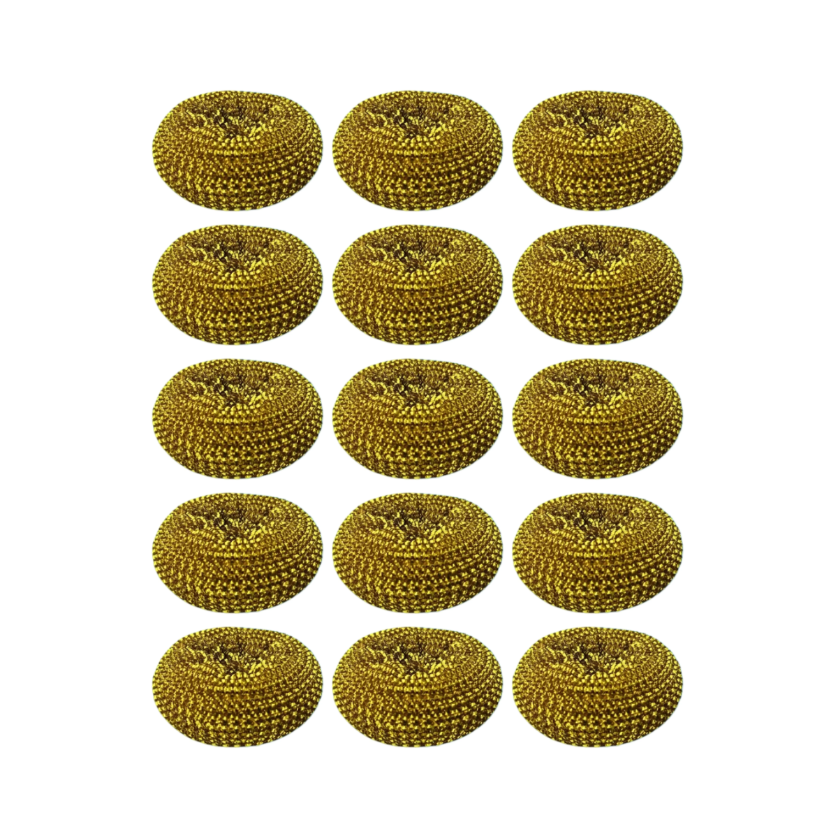 Pack 15 Virutillas Espiral  Doradas  | Ideal para Ollas, Vidrios y Utensilios