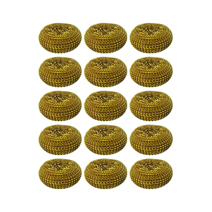 Pack 15 Virutillas Espiral  Doradas  | Ideal para Ollas, Vidrios y Utensilios