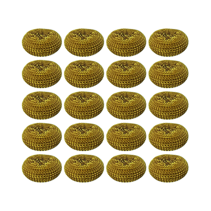 Pack 20 Virutillas Espiral  Doradas  | Ideal para Ollas, Vidrios y Utensilios