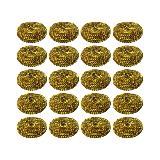 Pack 20 Virutillas Espiral  Doradas  | Ideal para Ollas, Vidrios y Utensilios