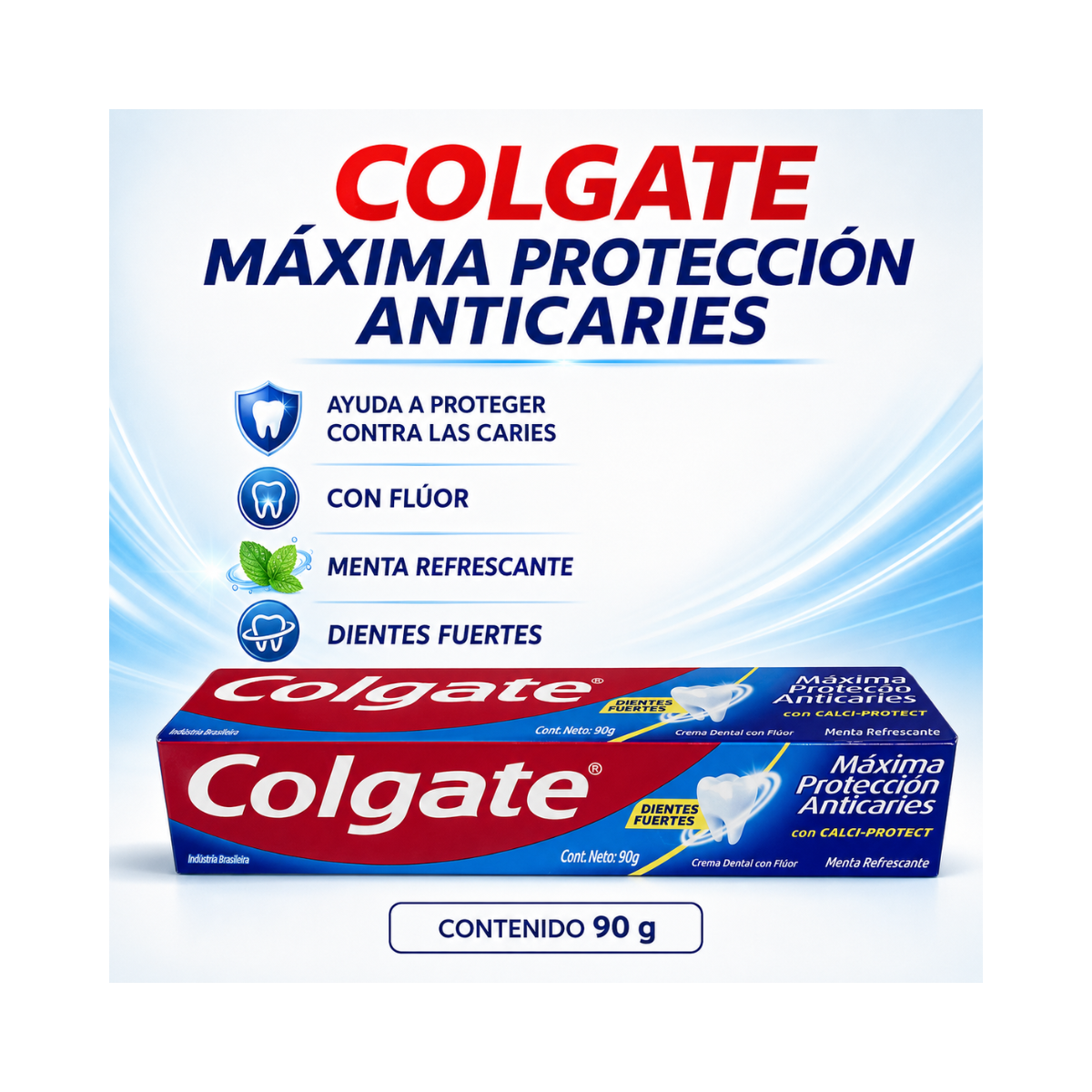 Pasta Dental Colgate Máxima Protección Anticaries 90Gr