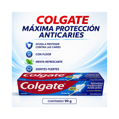 Pasta Dental Colgate Máxima Protección Anticaries 90Gr