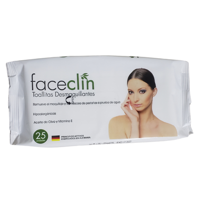 Toallas Desmaquillantes Hipoalergenicas Faceclin 25uni