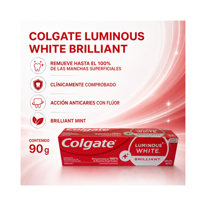 Pasta Dental Colgate Luminous White Brilliant 90Gr