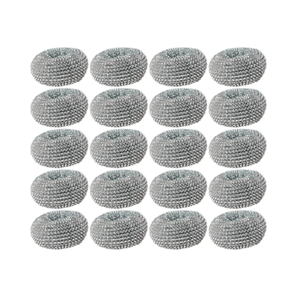 Pack 20 Virutillas Espiral  Plateada  | Ideal para Ollas, Vidrios y Utensilios