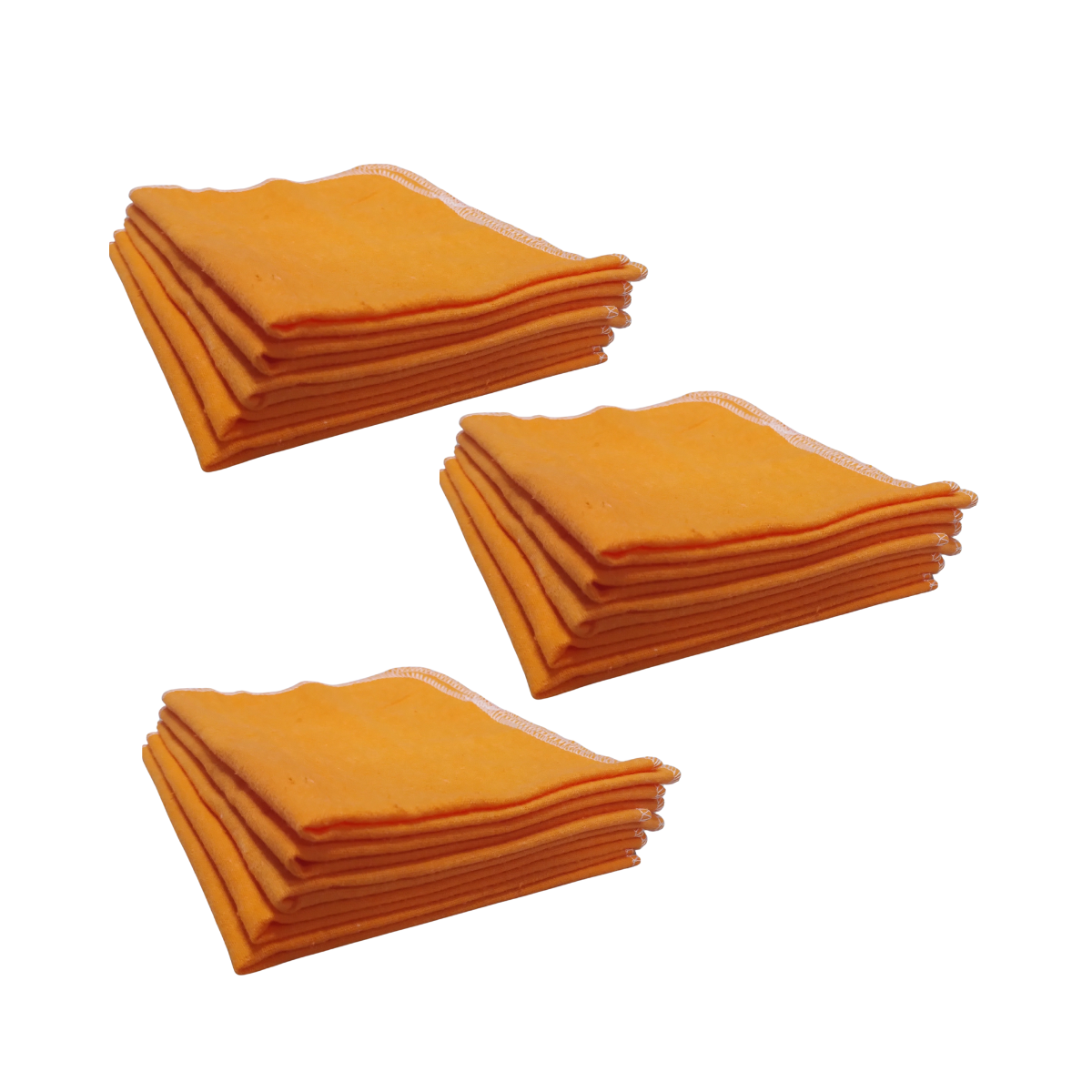 Pack 15 Paños Naranjos  Franela Antipolvo 40x35 – Superficies Limpias y Brillantes