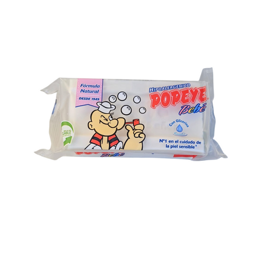 Jabón Popeye Hipoalergénico 170g con Glicerina