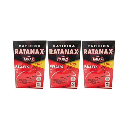 Pack 3  Pellet para Ratones , Control de plagas 100gr