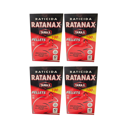 Pack 4  Pellet para Ratones , Control de plagas 100gr
