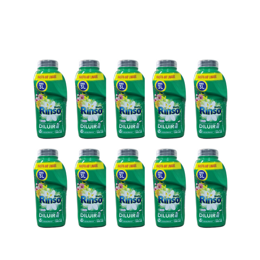 Detergente Liquido Rinso Pack 10 Unidades De 500 Ml