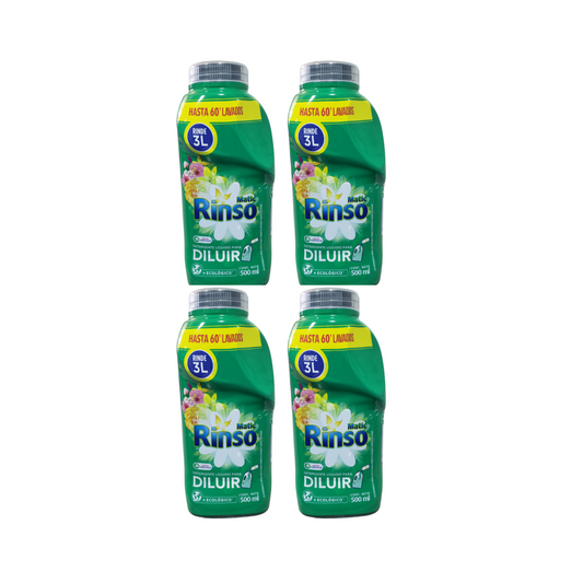 Detergente Liquido Rinso Pack 4 Unidades De 500 Ml