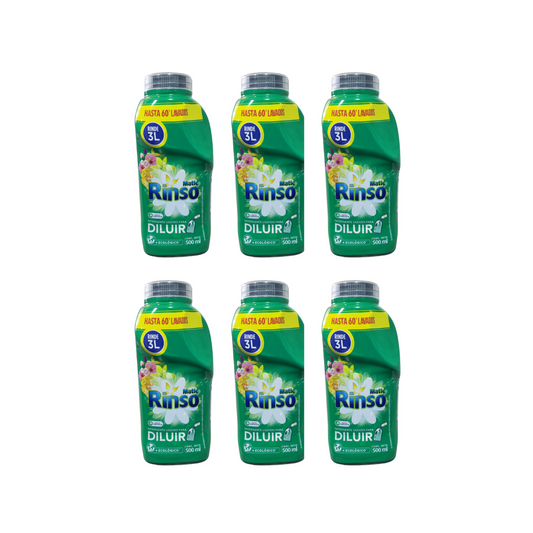 Detergente Liquido Rinso Pack 6 Unidades De 500 Ml