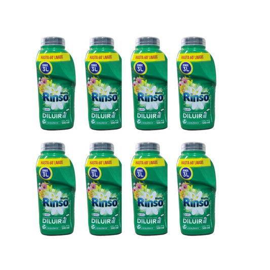 Detergente Liquido Rinso Pack 8 Unidades De 500 Ml