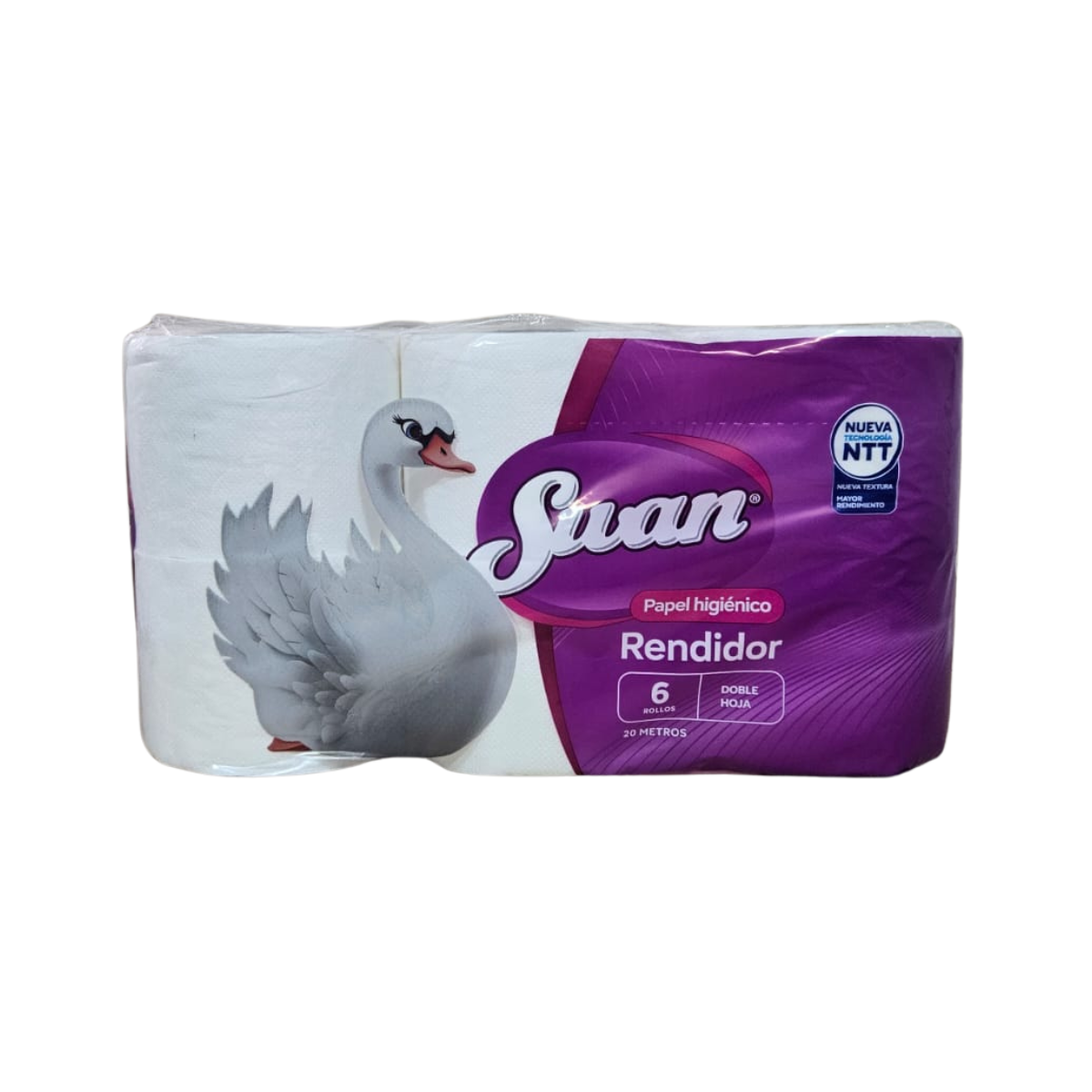 Pack 48 Rollos Papel Higiénico Swan Doble Hoja 20Mts