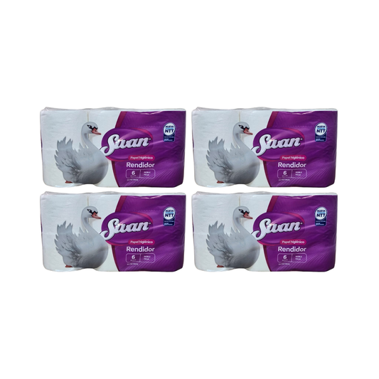 Pack 24 Rollos Papel Higiénico Swan Doble Hoja 20Mts