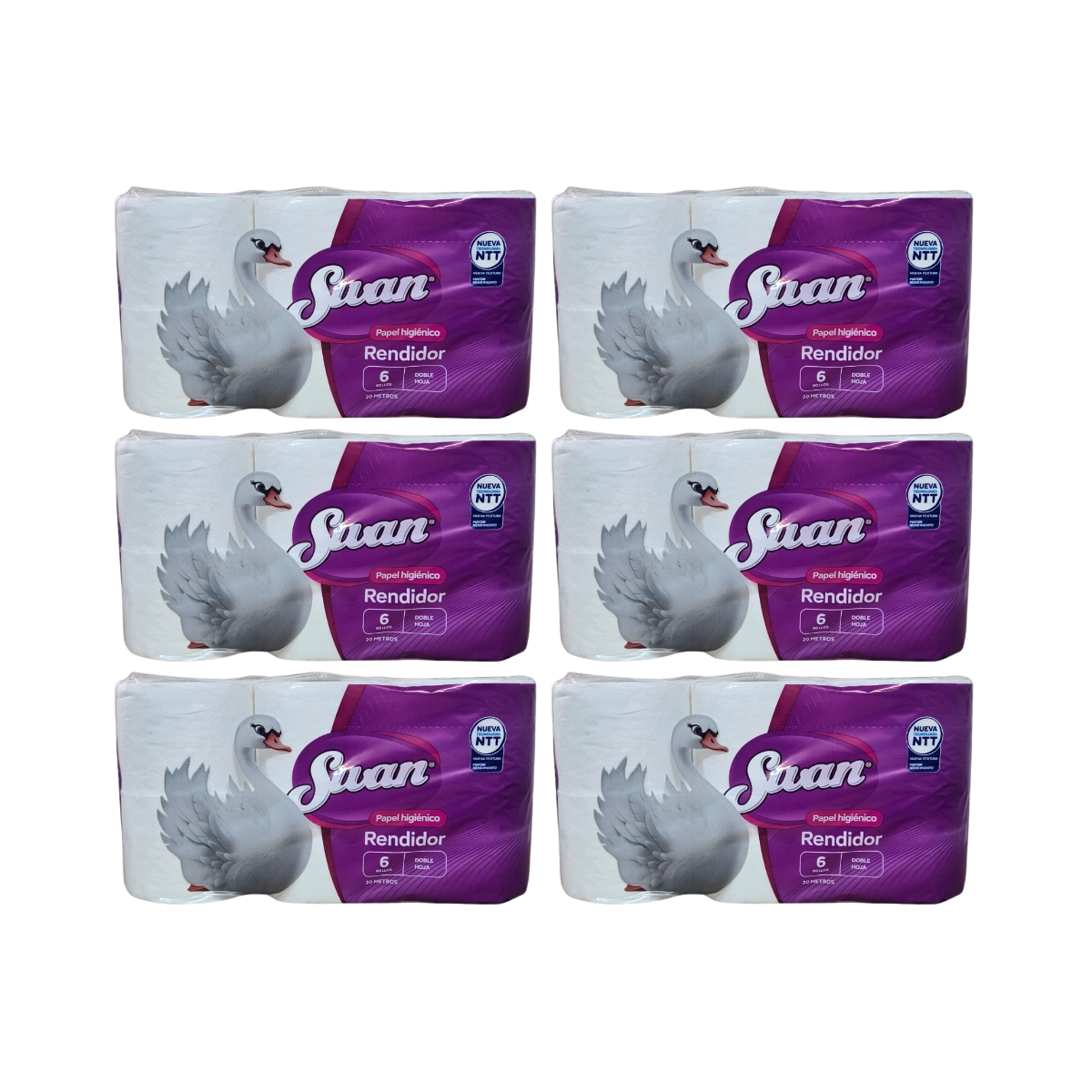 Pack 36 Rollos Papel Higiénico Swan Doble Hoja 20Mts