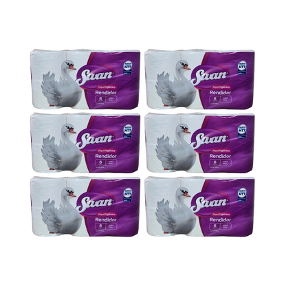 Pack 36 Rollos Papel Higiénico Swan Doble Hoja 20Mts