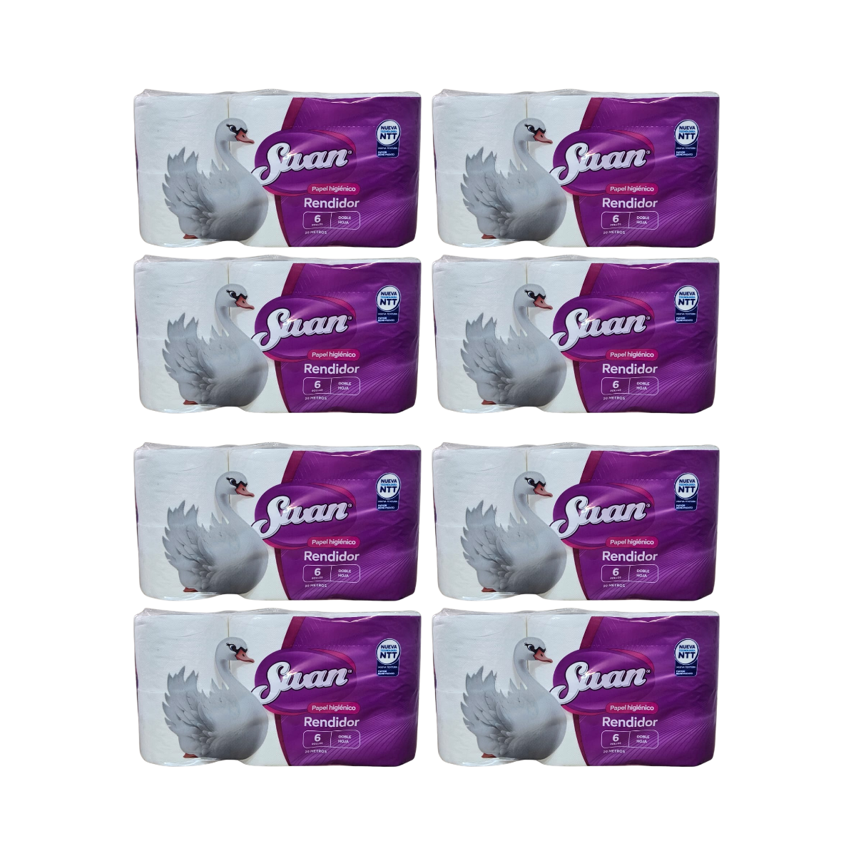 Pack 48 Rollos Papel Higiénico Swan Doble Hoja 20Mts