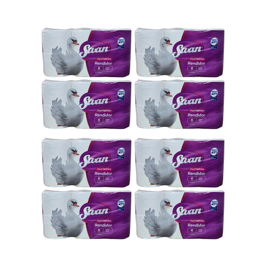 Pack 48 Rollos Papel Higiénico Swan Doble Hoja 20Mts