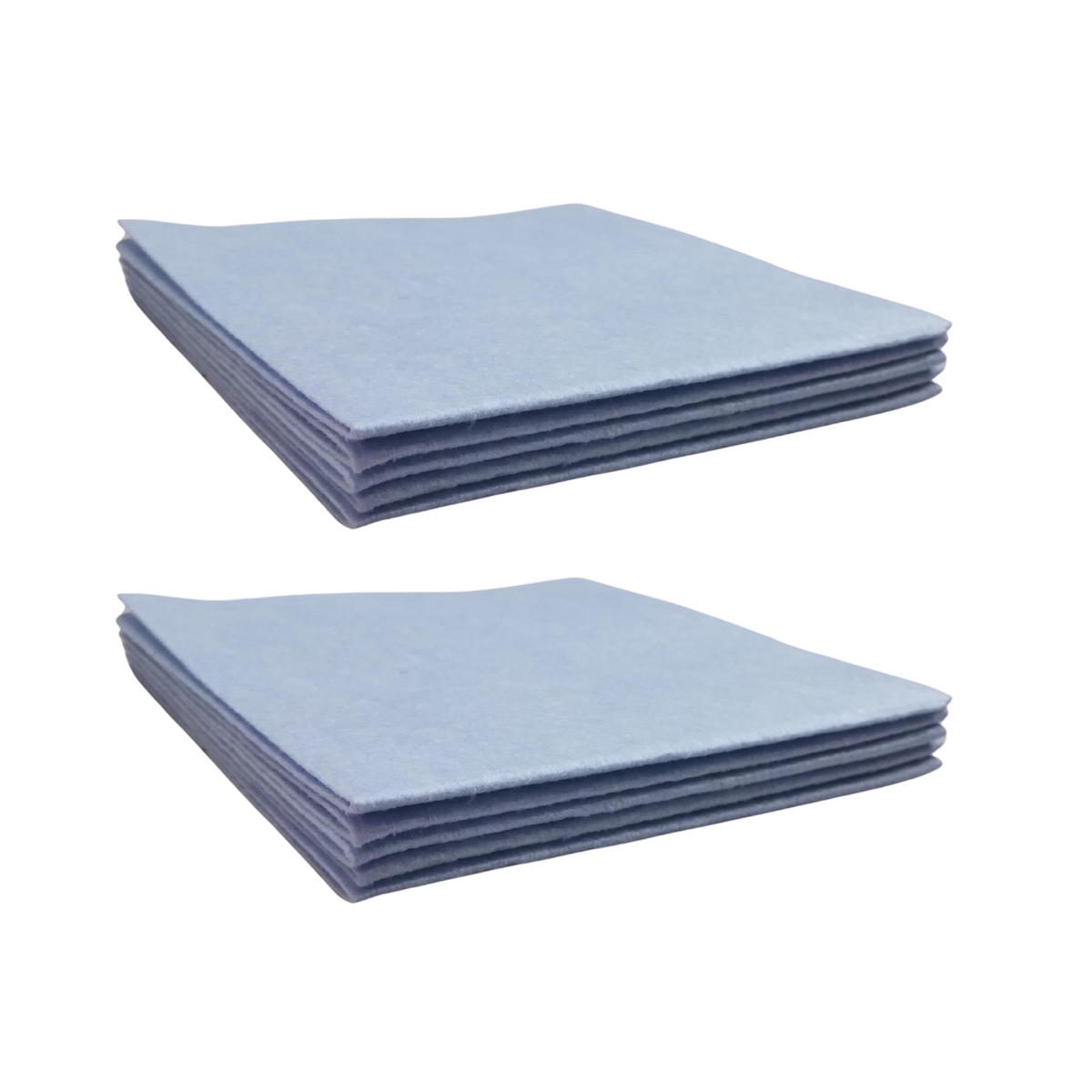 Pack 10 Paños Celestes Multiusos 38x38 Suaves Y Absorbente