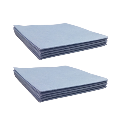 Pack 10 Paños Celestes Multiusos 38x38 Suaves Y Absorbente