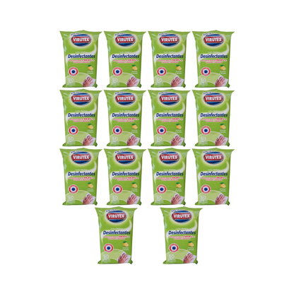 Paquete Toallitas Desinfectantes Virutex Limón 50u cu