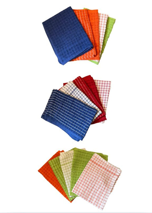 Pack 15 Paños de Cocina Algodon Indio 34x48 cm