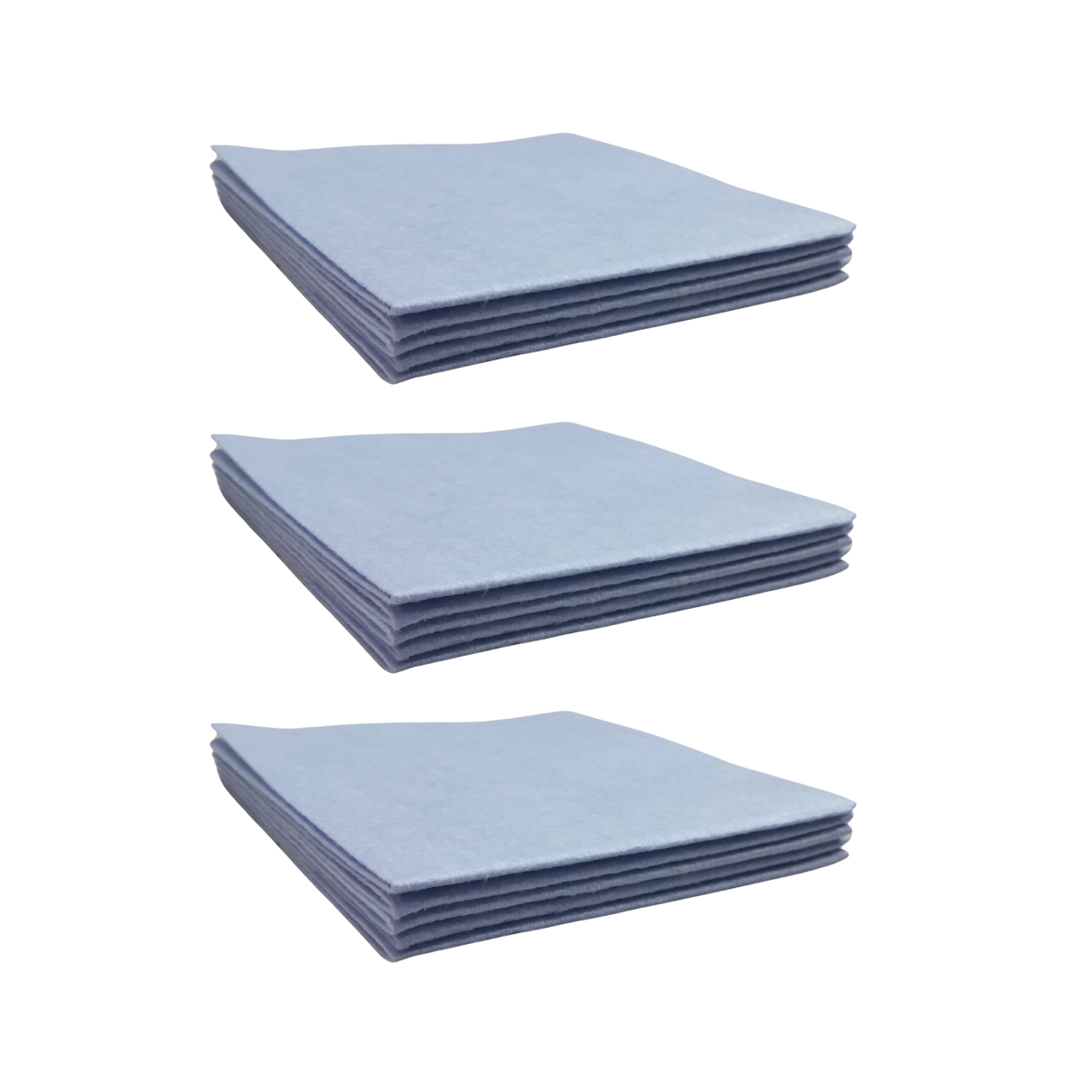 Pack 15 Paños Celestes Multiusos 38x38