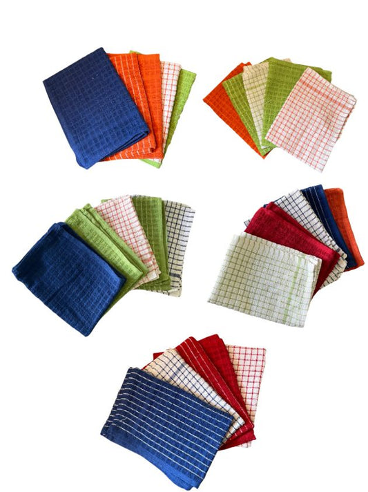 Pack 25 paños de cocina algodon indio 34x48 cm