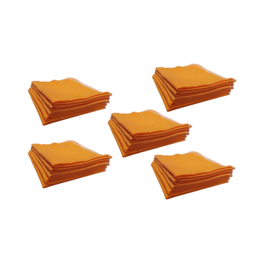 Pack 25 Paños Naranjos Franela  Antipolvo 40x35 – Superficies Limpias y Brillantes