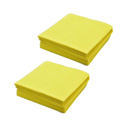 Pack 20 Paños Multiusos Amarillo Antipolvo 38x38 – Superficies Limpias y Brillantes